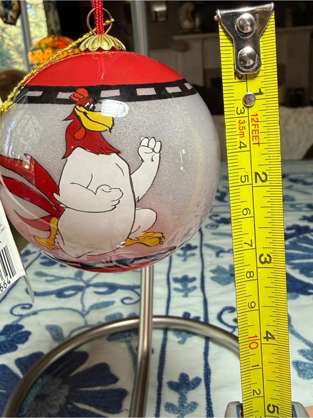 Midwest Cannon Falls Christmas Ornament Looney Foghorn Chicken Hawk Handpainted